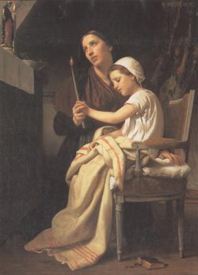 Adolphe William Bouguereau The Thank Offering (mk26) oil painting image